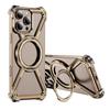 Luxury For Magsafe Magnetic Metal Phone Case for iPhone 16 15 14 13 Pro Max Z Shape Bumper 360° Rotation Holder Protective Cover