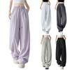 Girls Fashion Casual Design Sense Pleated Drawstring Loose Wide Leg Pants