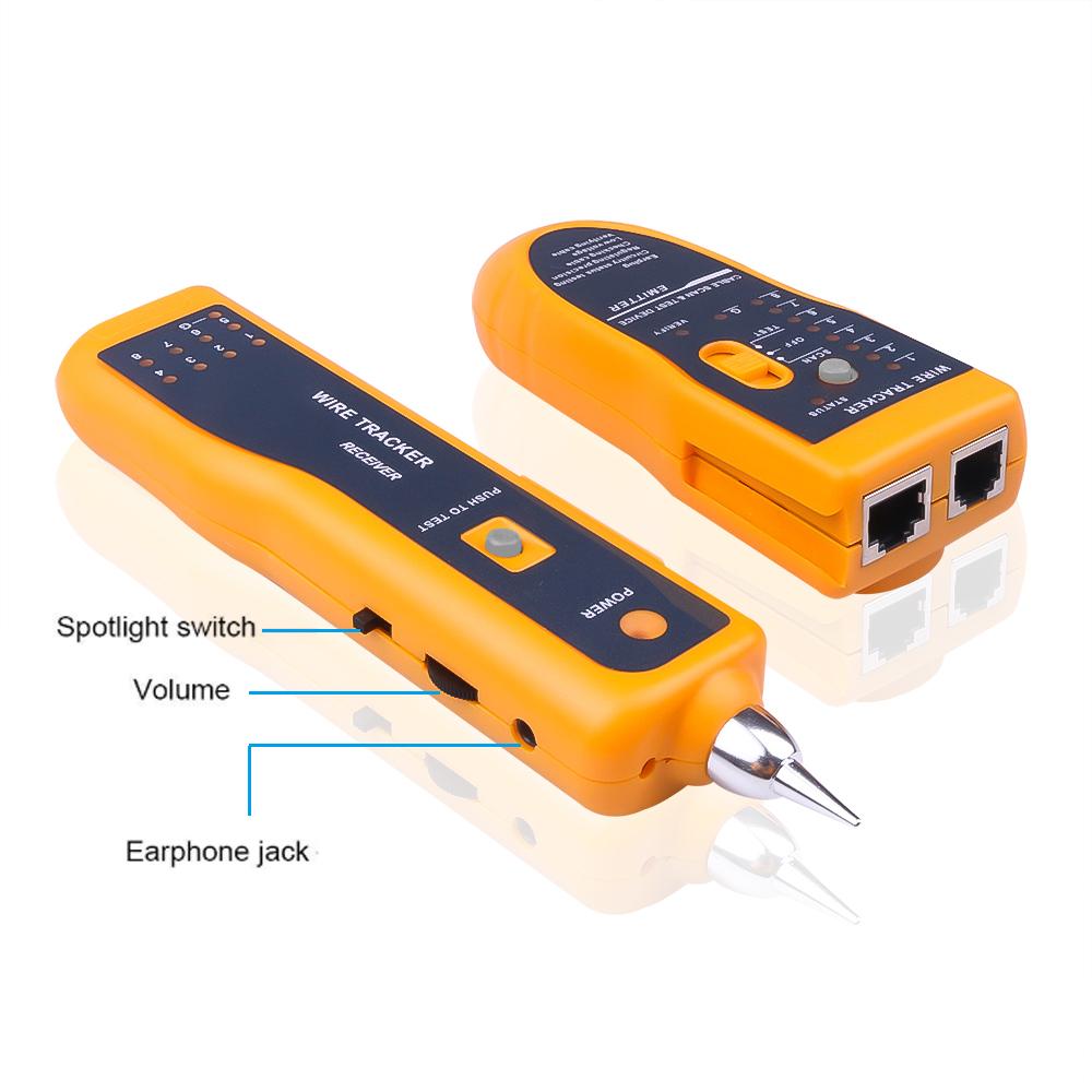 Cat5 Cat6 RJ11 RJ45 Тестер сетевого кабеля Ethernet LAN Детектор телефонного провода Tracker Line Finder Кабель Диагностика Набор инструментов
