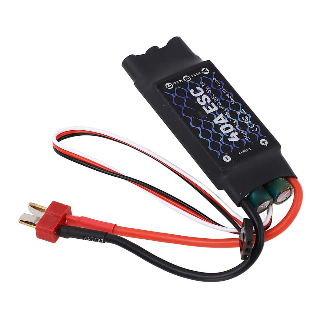 40А Бесщеточный ESC 2?4S 5V 3A BEC электрический регулятор скорости с Т-образным штекером для RC Fixed Wing