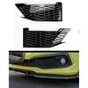 Автоаксессуары подходят для Honda Civic Седан 10-го поколения 2016-2020 АБС Глянцевый черный Накладка на крышку лампы передней противотуманной фары 2 шт.