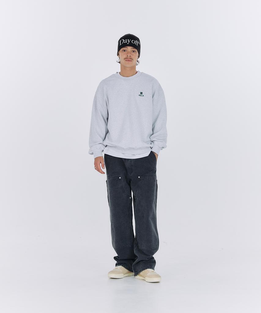 AECA Everyday Aeca Clover Sweat Shirts-Grey