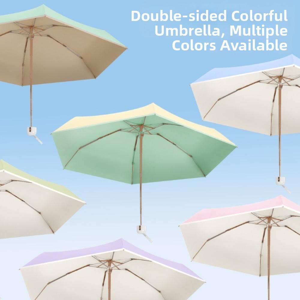 Ultraviolet Protection Pocket Parasol Folding Sun Shade Umbrella Portable Sun Umbrella Outdoor