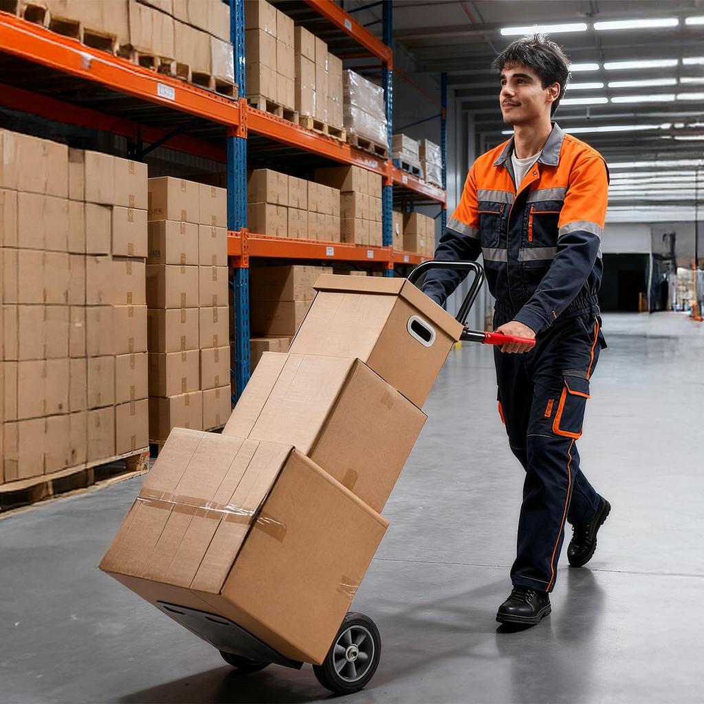 VEVOR Hand Truck, 600 lbs Load Capacity, Heavy-Duty Hand Truck Dolly with Wheels & Telescoping Handle