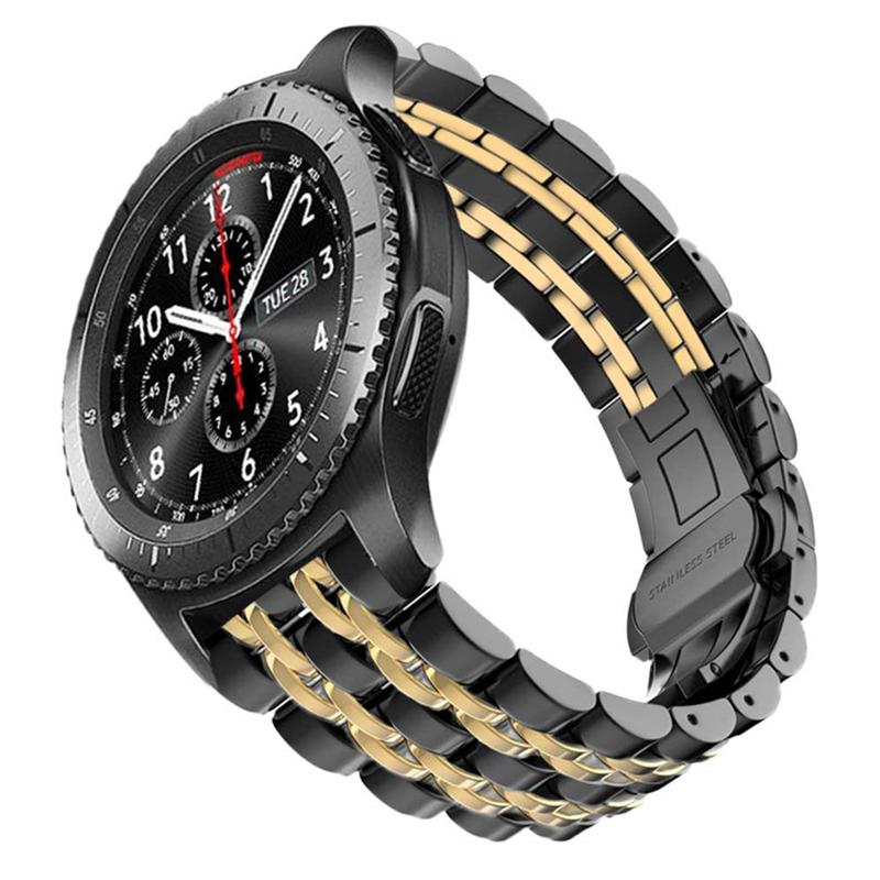 Ремешок из нержавеющей стали 22 мм 20 мм для Samsung Watch 3 4 5 45 мм Gear S3 46 мм 42 мм Active2 40 44 мм Металлический ремешок Браслет