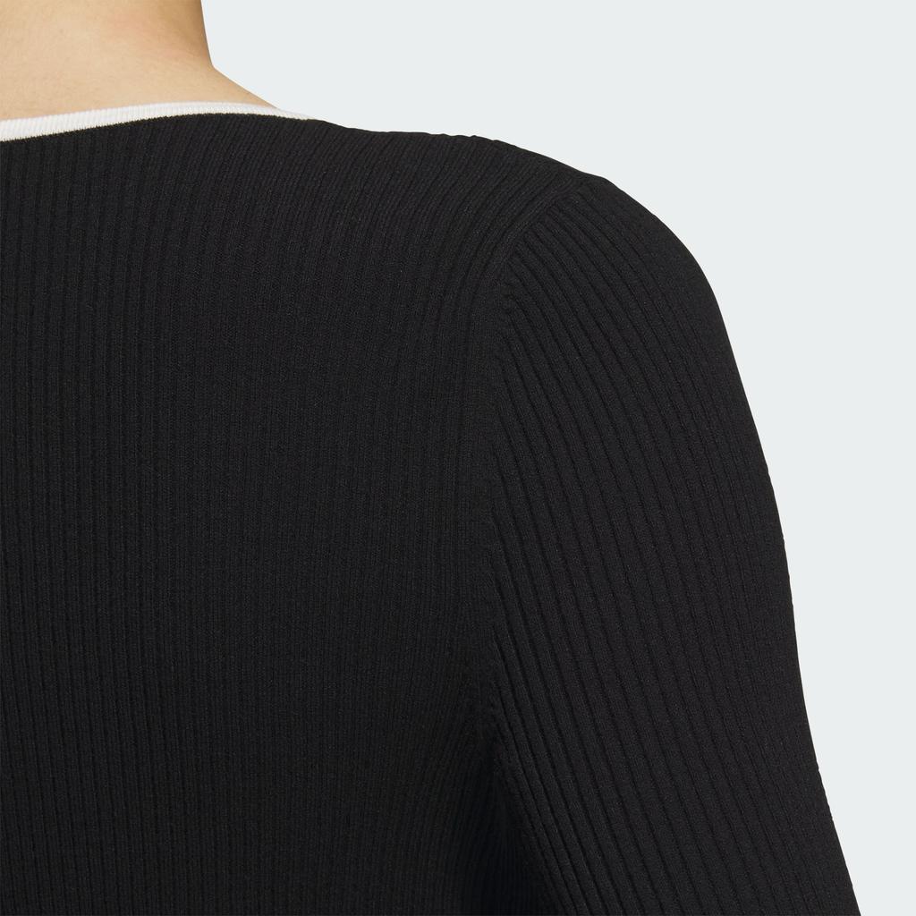 (WMNS) adidas Adi Long Sleeve Fully Fashion Sweater Asia Sizing 'Black' Women's JM8052