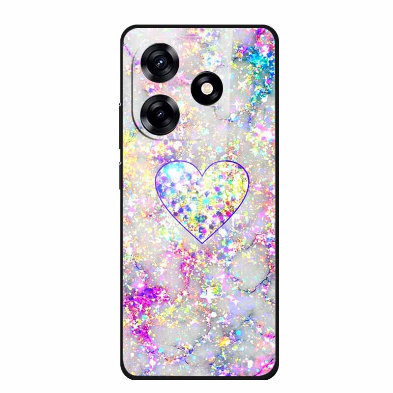 Glass Back Cover For Honor X5c Plus Case Coque Hard Tempered Glass Case For Honor Play 10A X5c Plus Phone Case Cover Soft Bumper