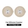 Waterproof Car Coaster Silicone Anti-slip Mat Interior Accessories For Volvo S60 XC60 XC90 S60 V40 V50 V60 XC40 V70 V90 S90