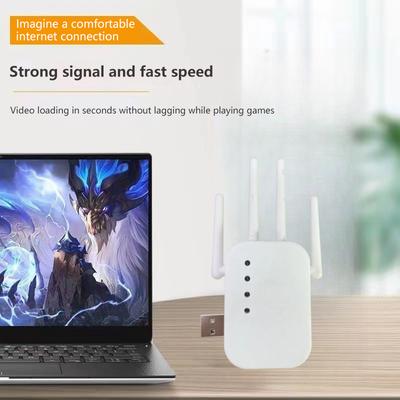 1 шт. Wi-Fi роутер с усилением сигнала большой дальности, роутер 300 Мбит/с, беспроводной репитер, усилитель расширитель Wi-Fi сигнала 2,4 ГГц