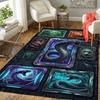 Snake Digital Art Compilation Pattern Rug Floor Mat for Living Room or Bedroom Soft and Comfortable Carpet a Gift for Birthday and Holiday.