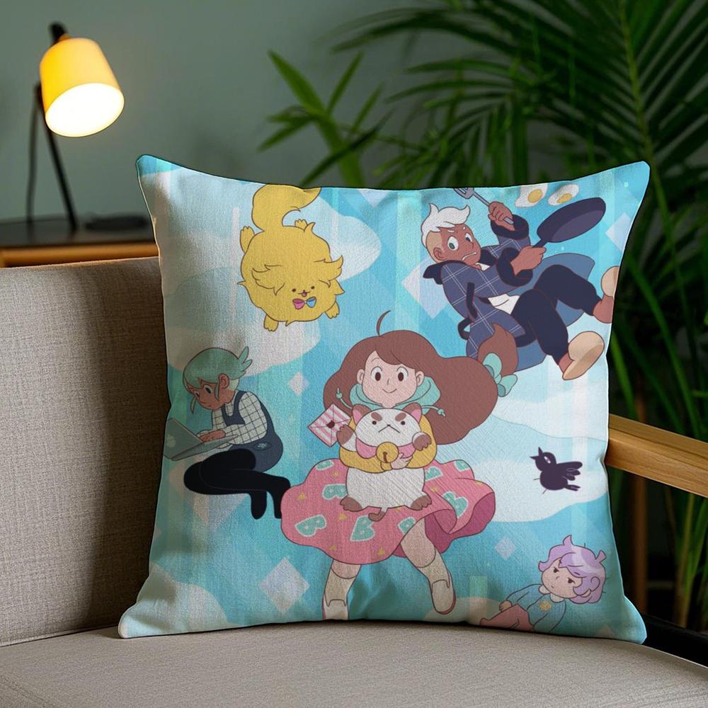 Чехол на подушку B-Bee и P-Puppycat Мягкий короткий плюш Двусторонний принт Домашний декор Машинная стирка Наволочка Подарок