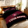 Midtjylland Fodboldklub Bedding Quilt Set Quilt Cover Pillowcase Home Decoration Birthday Gift (1 * duvet cover + 2 * pillowcase, without core)