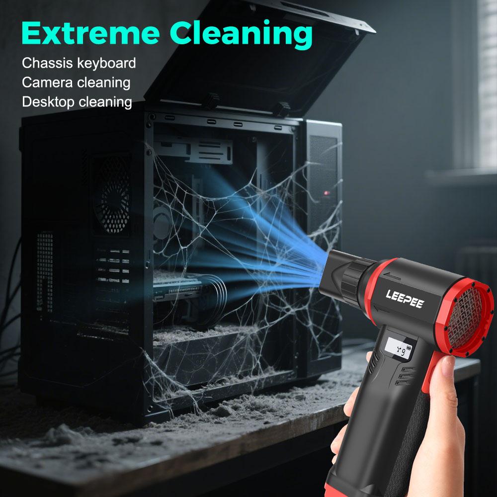 Brushless 2025 Cleaning Blower Tools 9 Gears Speed Adjustable High Speed 600000RPM Violent Fan Powerful Air Blower Handheld Turbo Jet Fan
