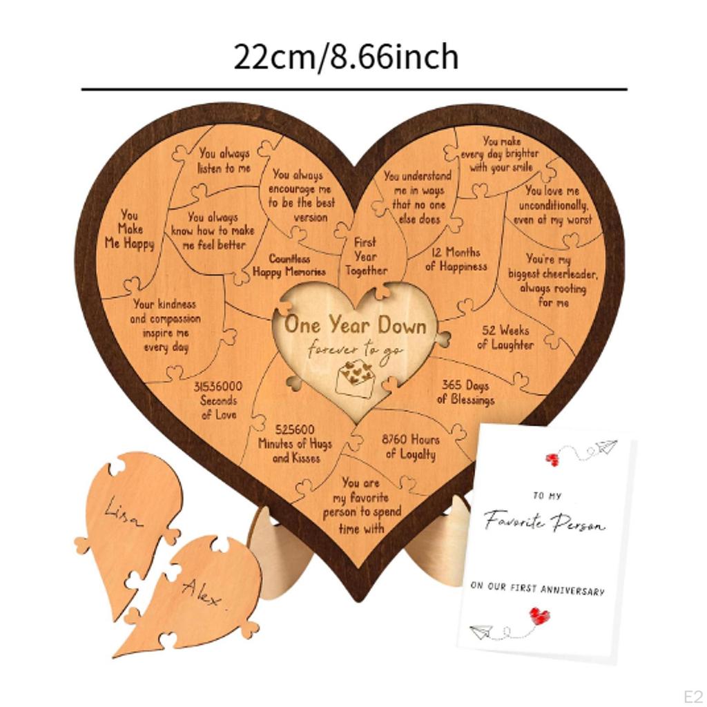 Подарок на годовщину Настольная табличка Мемориальное украшение для него Ее мужчины Женщины Брак