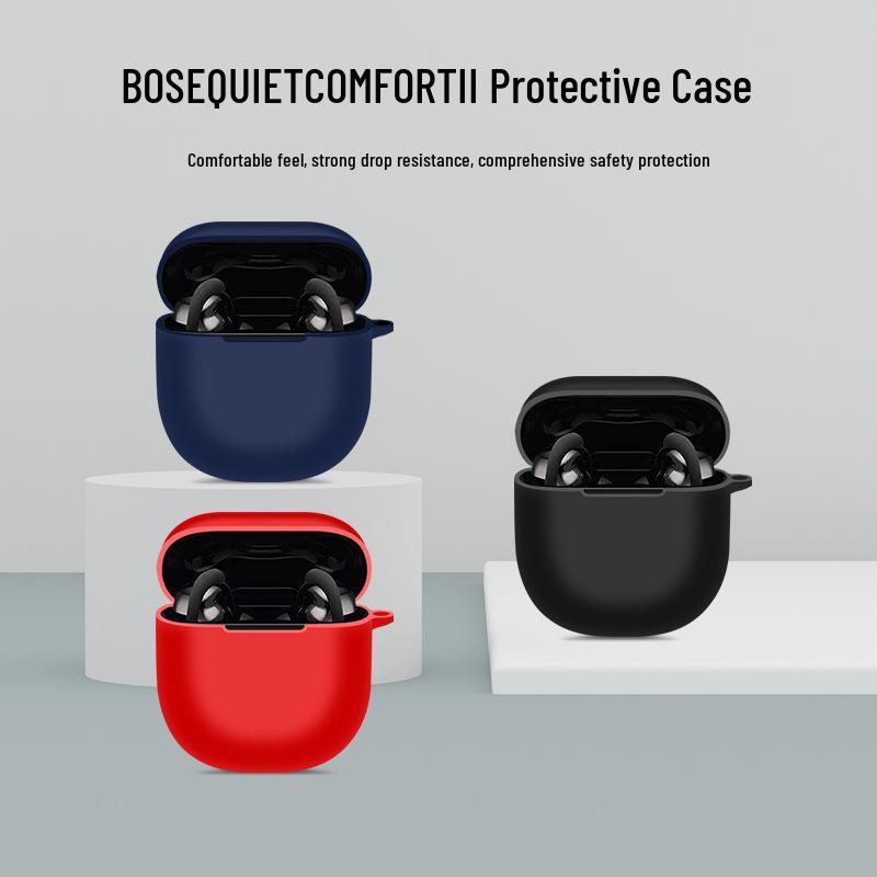 Совместимый защитный чехол для наушников Bose QC Noise Cancelling Earbuds II - True Wireless Bluetooth-наушники, 2-го поколения