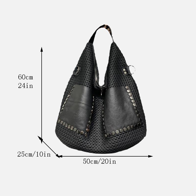 Genuine Leather Tote Bags for Women Luxury Designer Designer Large Capacity Shoulder Bags Fashion Trend Woven Handbags