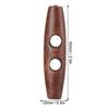 50Pcs 2.0x0.5in 2 Holes Buttons Olive Shape Sewing Buttons Wood Toggle Buttons  DIY Clothing