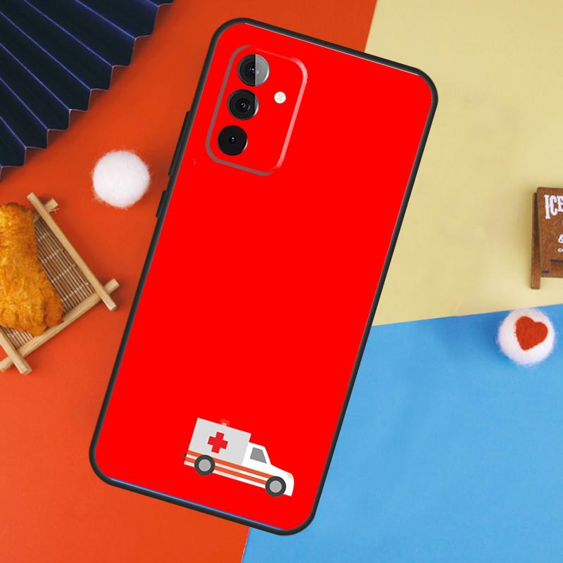 Чехол для Samsung Galaxy A13 A23 A33 A53 A15 A25 A35 A55 A51 A71 A12 A32 A52 A14 A34 A54 с надписью EMT EMS Ambulance
