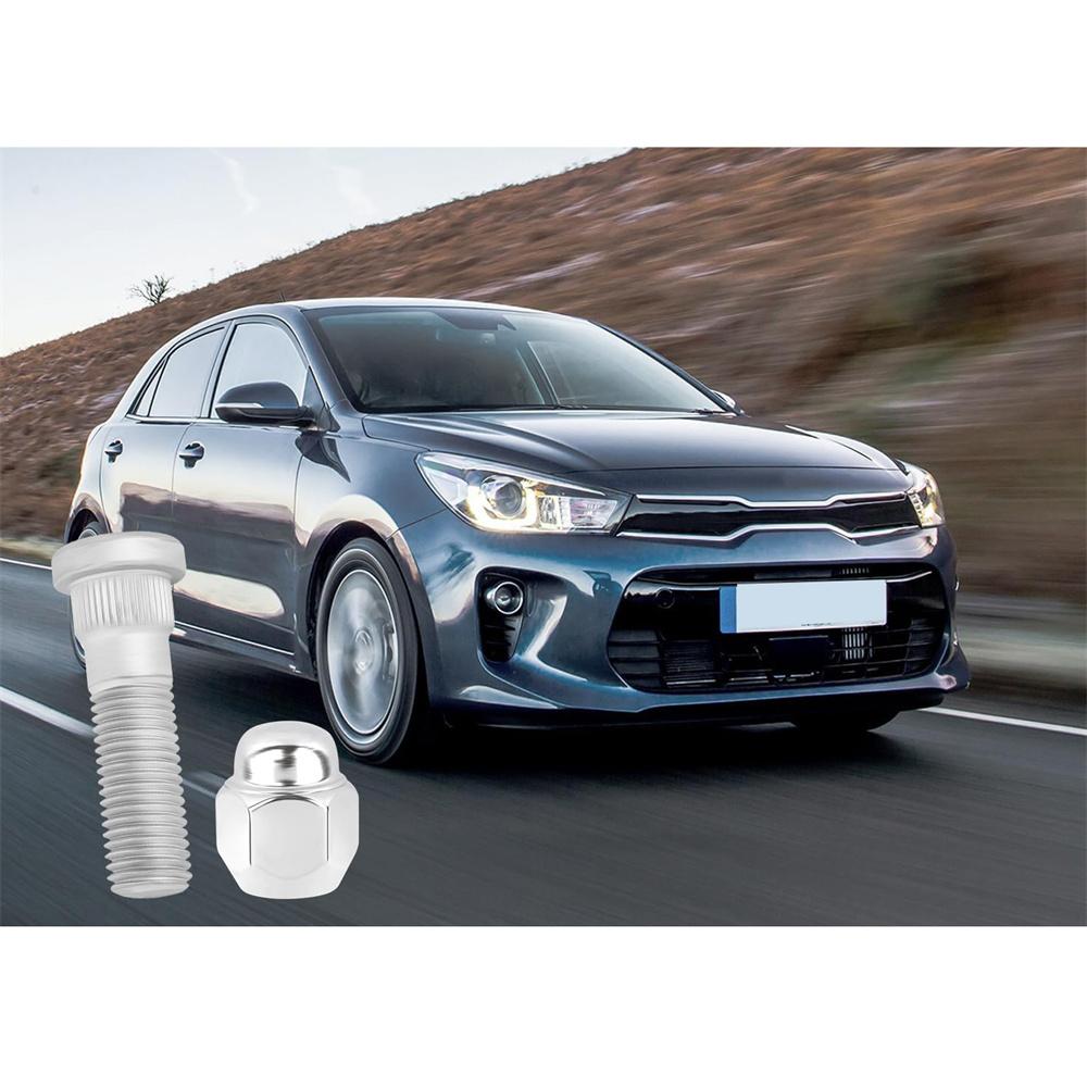 2 Set Wheel Stud Bolts For Hyundai & Kia 52950-14140 52950-M1000 5295014140