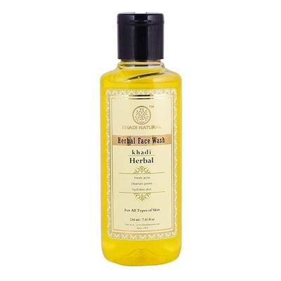 Натуральное средство для умывания с травами (210 мл), Herbal Face Wash, Khadi Natural