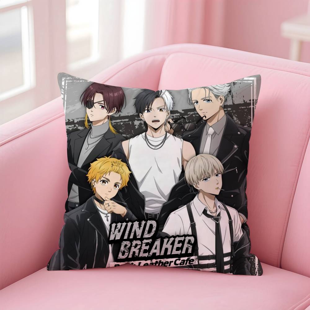 Anime W-WIND BREAKER Pillow Case Pattern Printing Pillowcase Living Room Sofa Cushion Cover Bedroom Room Decor
