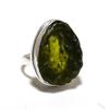 Moldavite Quartz Handmade 925 Sterling Silver Jewelry Ring Size 6.5 s2I84