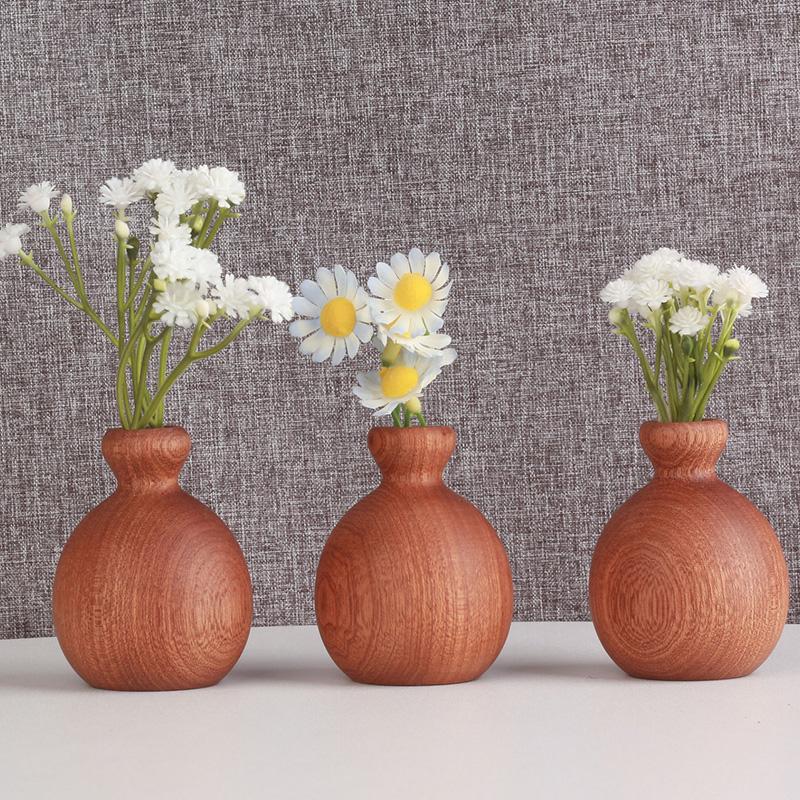 1 шт. деревянная ваза, украшение для дома, цветочный горшок, минимализм, композиция из растений, бутылка для хранения цветов, скандинавский настольный орнамент