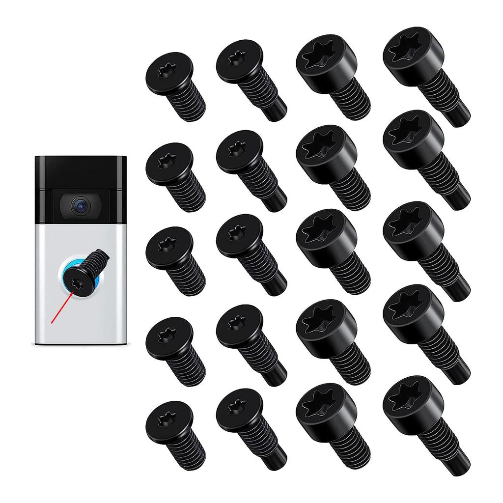 Versatile Doorbell Screw Set 16Pcs Spare Screws for Various Doorbell Models Reliable Doorbell Screw Kits Simple Installs