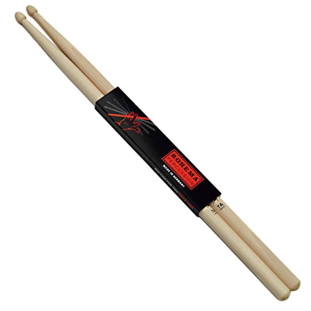 ROHEMA Drumstick NATURAL Series Hickory 7A X 395mm 13.8 61325/2U