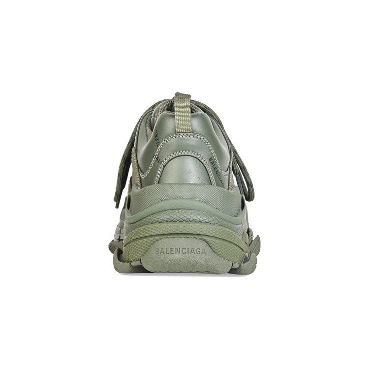 Balenciaga Логотип по всей поверхности Triple S Зеленый Черный 536737W2FA13510