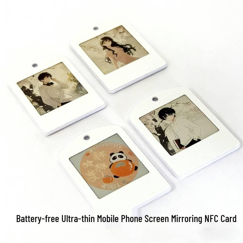 Кулон с NFC-экраном E-Ink: Стильный, Высококачественный Брелок-Аксессуар