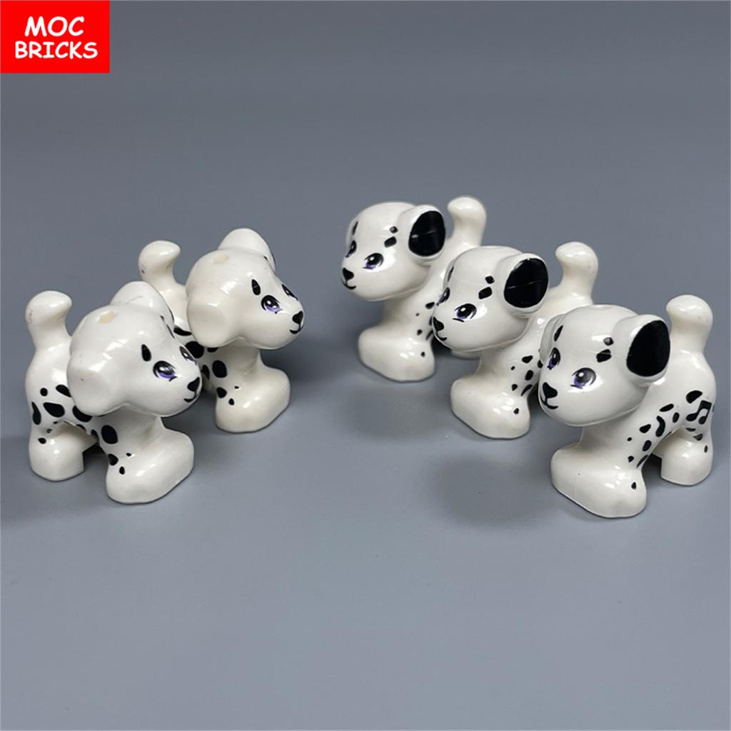 MOC Кубики Серия Маленькие Собаки Французский Бульдог Хаски Пудель Будка Собранные Строительные Блоки Детские Игрушки Пластиковая Кукла