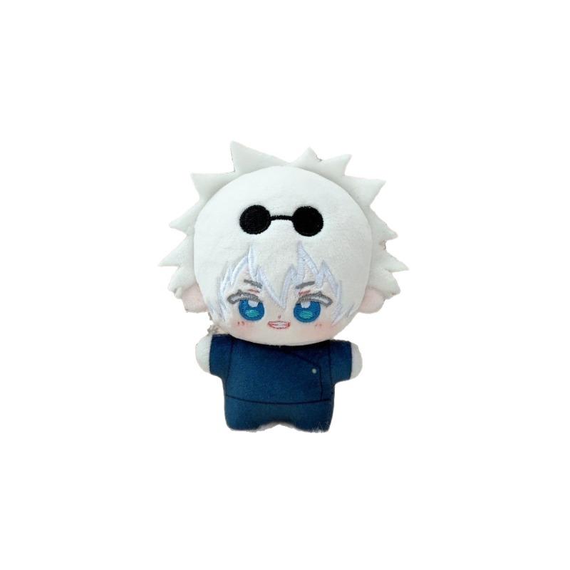 Jujutsu Kaisen Plush Set 2pcs Gojo Satoru Geto Suguru Mini Cotton Doll Keychain Blue High School Uniform Anime Character Stuffed Toy for Fans Gift