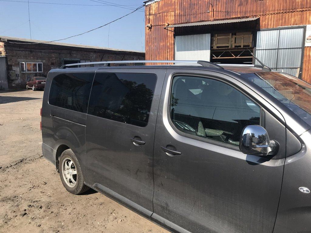 Рейлинги Хром Длинная база, пластиковая ножка для Toyota Proace