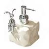 Бутылка-дозатор для шампуня керамическая большая емкость украшение для дома с насосом для ванной комнаты маленькая белая