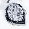 Magnetic Buckle Cotton Square Scarf Soft Cotton Hijab Wraps Fashion Headwear Soft Shawl  Girl Women