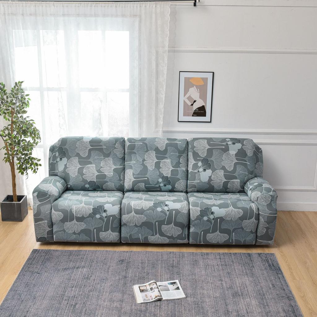 Чехол на диван, чехол для кресла-реклайнера, для двух- и трехместных диванов, всесезонный, с цветочным принтом, защита для дивана