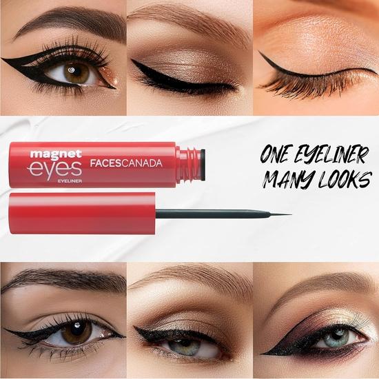 FACESCANADA Magneteyes Eyeliner Gel Black 01 3,5 мл (черный) And Faces Magnet Eyes Kajal, 0,35 г - матовый финиш