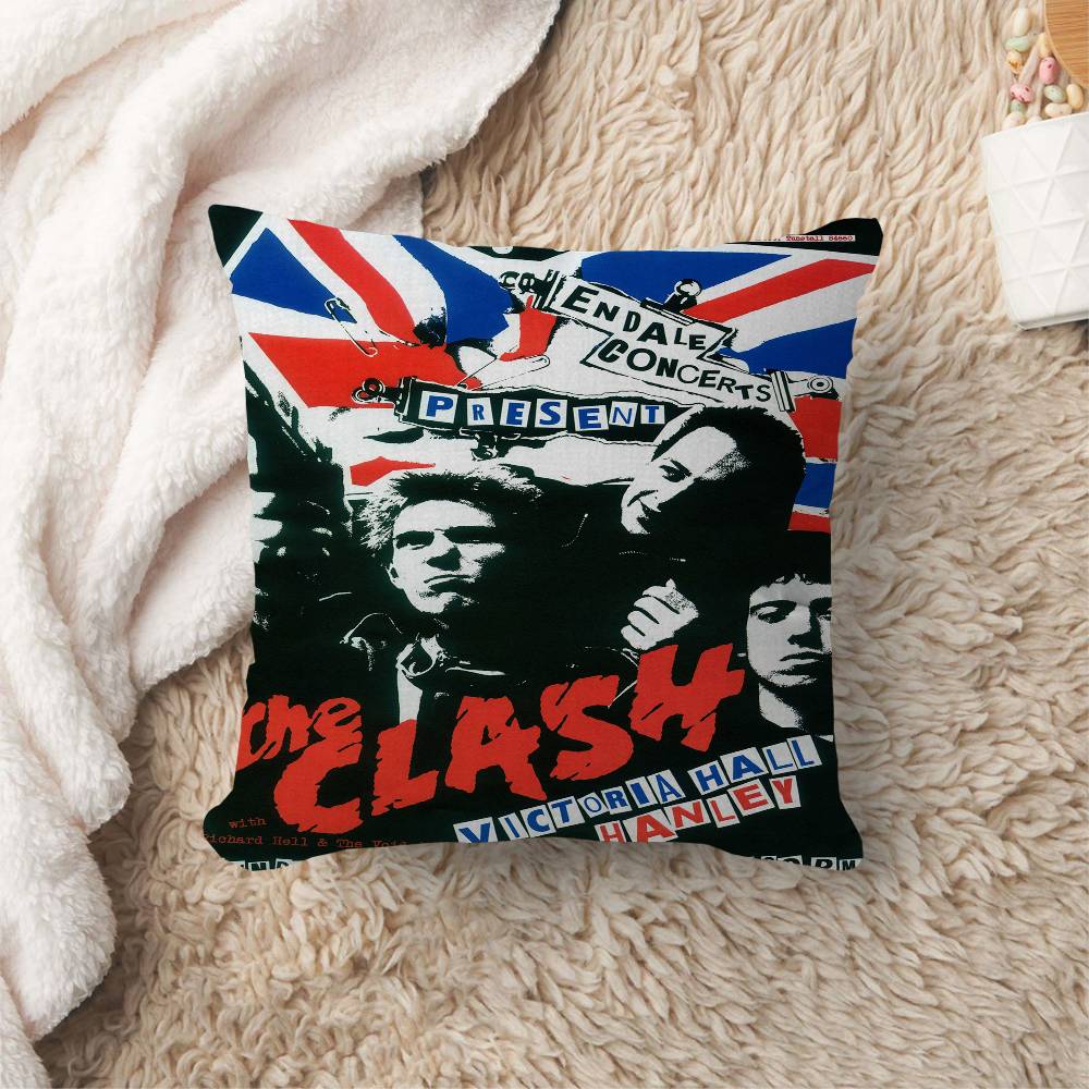 C-Clash T-The Band Cushion Cover Pillowcase Upholstery Sofa Throw Pillow Home Decor Pillowcas