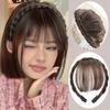 Synthetic Bangs Headband 1Piece Front Hair Bangs Fringe Hair Extensions Synthetic Hair Headband For Women