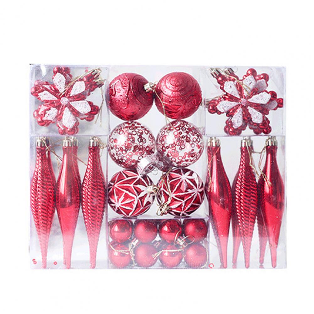 Restaurant Holiday Decor Festive Shatterproof Christmas Ornaments for Tree Decorations 40 Pcs Colored Hanging Balls for Parties