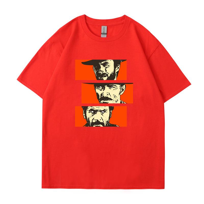 The Good the Bad and Ugly Blondie Angel Eyes Tuco Cowboy T Shirt Men Women Il Buono Brutto Cattivo Oversized Cotton Tee Shirt