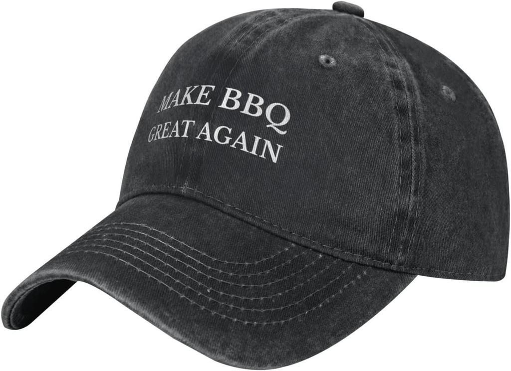 Кепка для барбекю Make Bbq Great Again, хлопковый вымытый деним, повседневная, унисекс, для взрослых, защита от солнца