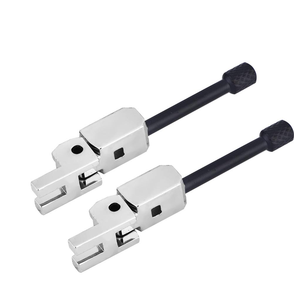 6Pcs Tremolo Bridge Saddles Replacement Part for Electric Guitar(Silver Black)