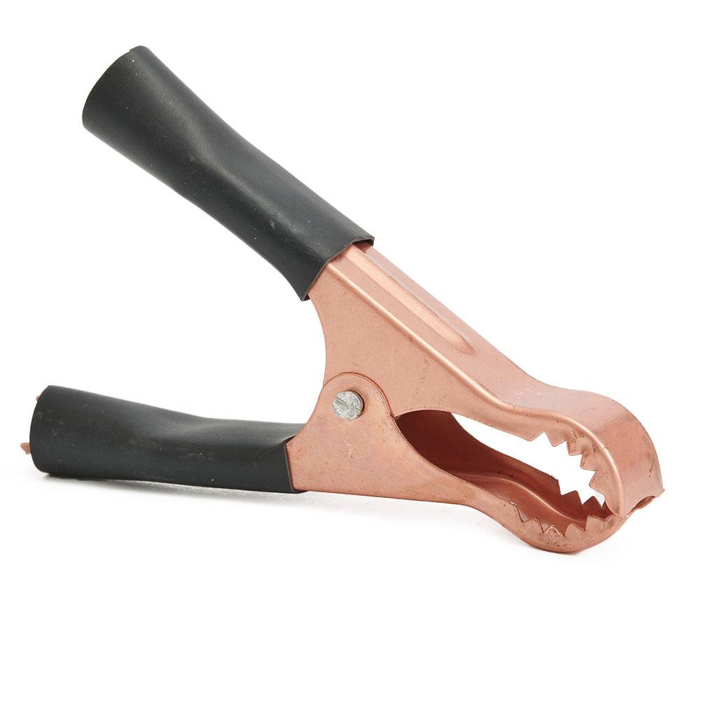 2pcs Copper Plated For Alligator Battery Charger Clips Test Clamp For Jump Starter Applied For Electrical Project,Voltage Tester