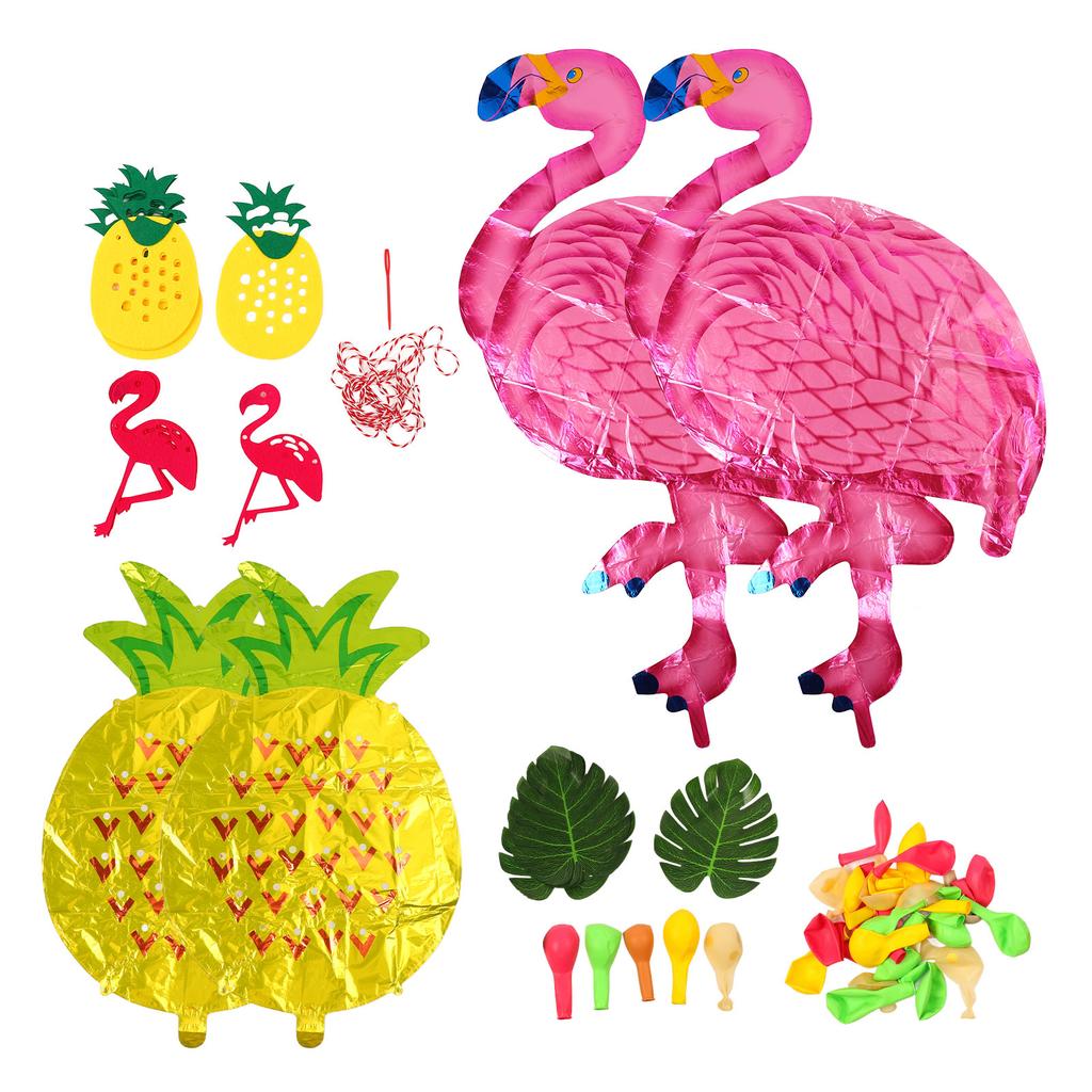 Набор воздушных шаров «Гавайи Фламинго Ананас» для летней вечеринки, набор воздушных шаров для свадебной вечеринки