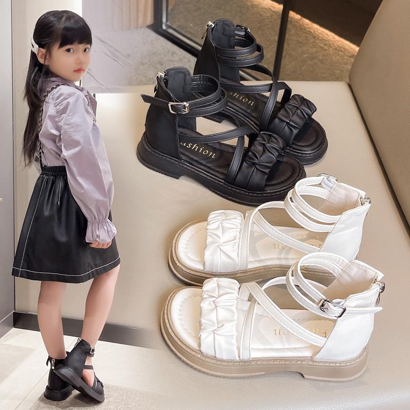Fairy Style Roman Sandals - Soft Sole, Thick-Soled, Versatile Flat Beach Shoes for Summer 2026.