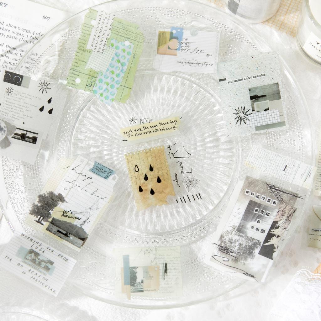 50mm * 2m Freedom is the Wilderness Series Retro Art Die Cut Tape Creative Handbook Scrapbooking DIY Aesthetic Supplies