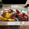 Large Multi-Size Non-Slip Rubber Base Deadpool, Wolverine, Friendship Mouse Pad, Stitched Edges Keyboard Desk Mat for School, Office, Home,