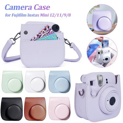 Чехол-сумка из ПУ-кожи для камеры Fujifilm Instax Mini 12/11/9/8, ретро, защитная крышка, чехол-мешочек, защита от царапин